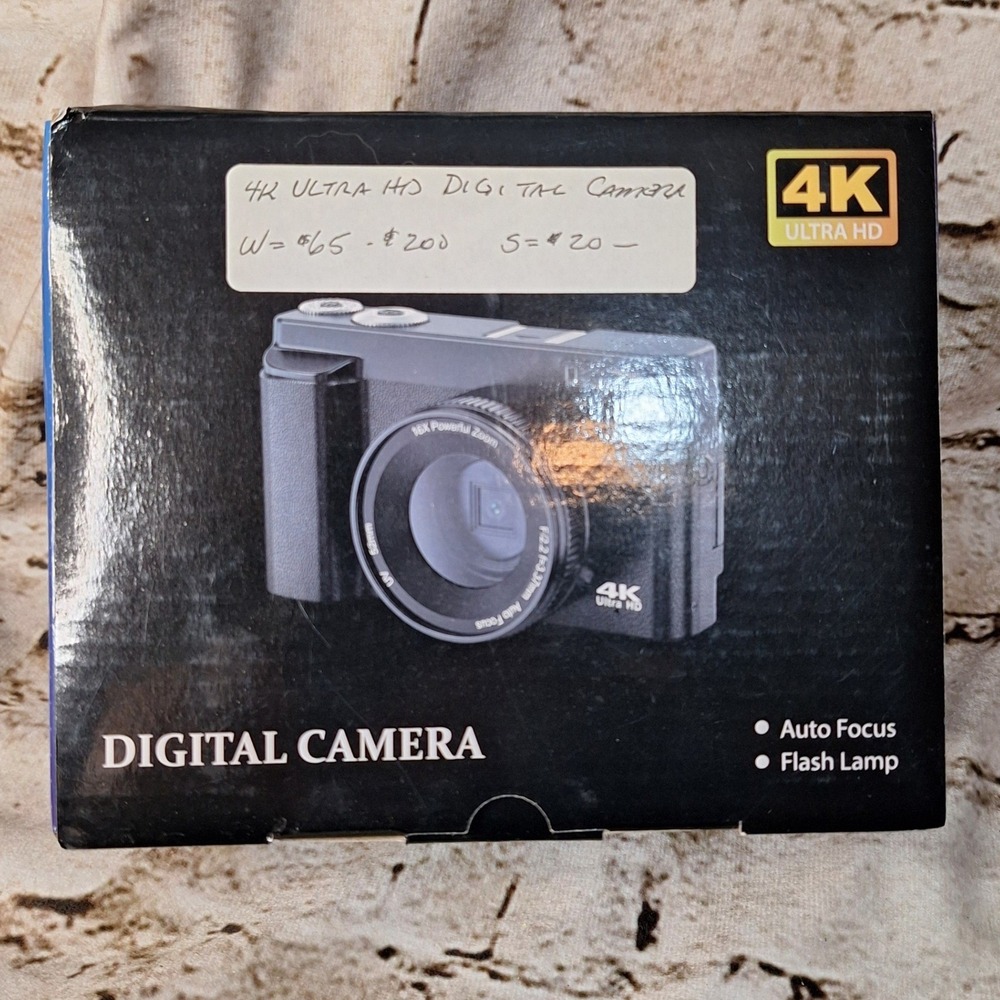 Duluvulu 4K Digital Camera 48MP Vlogging Camera 16X Zoom 3in Flip Screen DC101‎